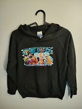One Piece Piraten Bande Crew Strohhut Anime  Kinder Hoodie Schwarz 7/8 B-Ware
