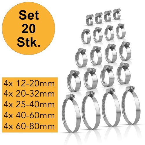 Schlauchschellen set 80 - set, 12-80
