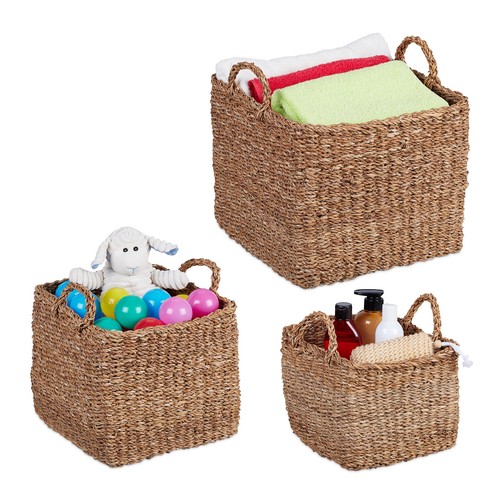 Aufbewahrungskorb set seegras - aufbewahrungskorb,