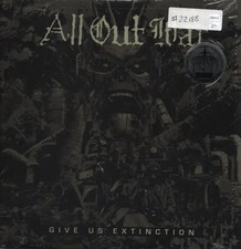 All Out War Give Us Extinction Vinyl Single 12inch NEAR MINT Organized Crime
