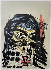 Jonathan Meese, Heilbuttn's der Kunst, 2005, Grafik, Lithografie, signiert