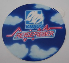 Werbe-Aufkleber Knaus Reisefieber Caravan Wohnwagen Wohnmobil 80er