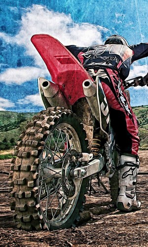 Poster xxl pop art motocross - pop,