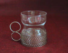 Iittala Tsaikka Glas mit Halter / Design Timo Sarpaneva / Tee, Punsch, Glögg