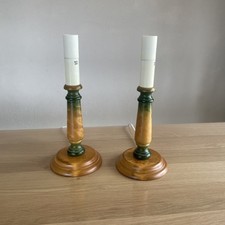 2 x Tischlampe Lampe - Holz