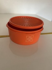 TUPPERWARE Dose mit Sonnendeckel 21 cm Orange 1204-20 Blume