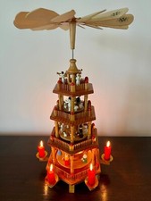 Weihnacht Pyramide Adventszeit Geschenk Schmuck Nostalgie Erzgebirge 4-stöckig