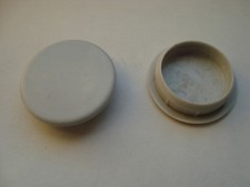 20 Stück Endkappen, Rohrstopfen, für Rohr innen 30mm, außen 35mm Hellgrau Neu