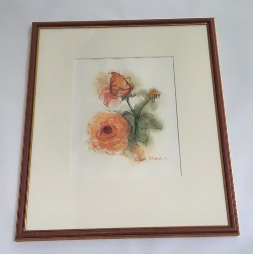 Aquarell holzrahmen motiv - aquarell, holzrahmen,