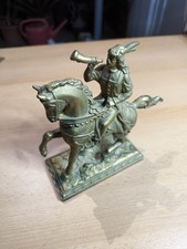 Messing Figur Groß Reiter