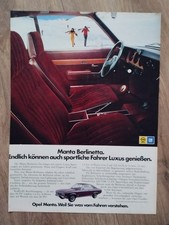 ORIG REKLAME WERBUNG 1973 OPEL
