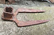 alte massive Hacke mit 2 Zinken Feldhacke Gartenhacke Unkrauthacke Garten