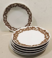 6x Rosenthal-Studio Line Plus Cordial braun design.W.Karnagel Teller Dm.20 x 2cm