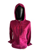 Vans Damen-Hoodie-Pullover mit Reißverschluss Pink / Zip Hoodie Größe S