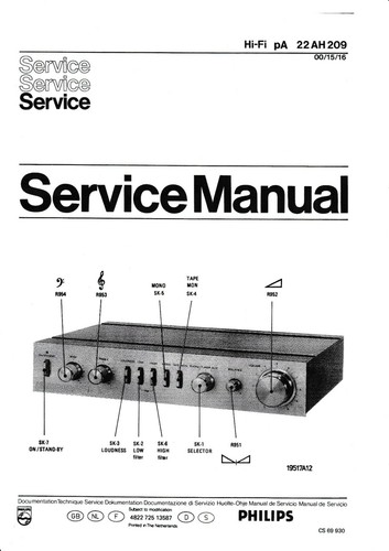 Service manual anleitung - service, für