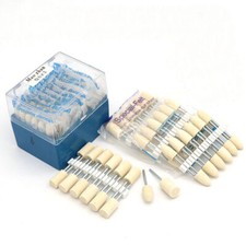 12x Filz Polierstifte Zylinder / Geschoss Woll Polierer Polieraufsatz for Dremel