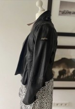 TIGHA ? süße LEDERJACKE Gr S wie 36 SCHWARZ