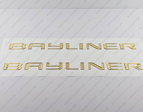 Bayliner boot logo - logo, gold