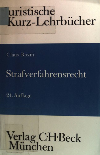 Strafverfahrensrecht ein - :,