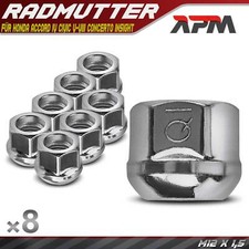 8x Radmutter M12 x 1,5 für