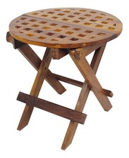 Klapptisch maritime Möbel Holz H=49cm Ø=50cm Sea4You maritime Dekoration