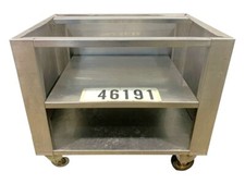 Edelstahl Gestell Untergestell Gerätegestell Gerätewagen Rollschrank 46191