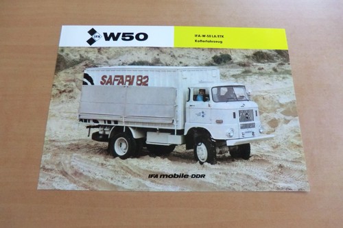 Ddr messe prospekt lkw - ddr, w50la