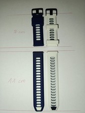 2 x Silikon Uhrenband, 20 mm, Schnellwechsel-System