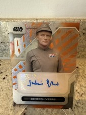 2024 Topps Star Wars High Tek Julian Glover As General Veers Auto Orange 22/25