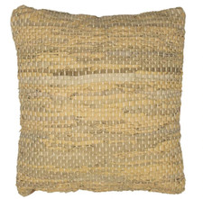 Lederkissen mit Füllung Mars & More 45x45cm, Dekokissen, braune Kissen, Vintage