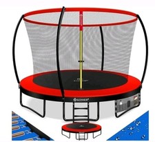 KESSER Trampolin Ø 244 cm mit Sicherheitsnetz & Zubehör