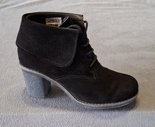 braune Wild Leder Stiefeletten