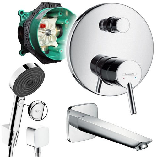 Hansgrohe unterputz wannen - unterputz,