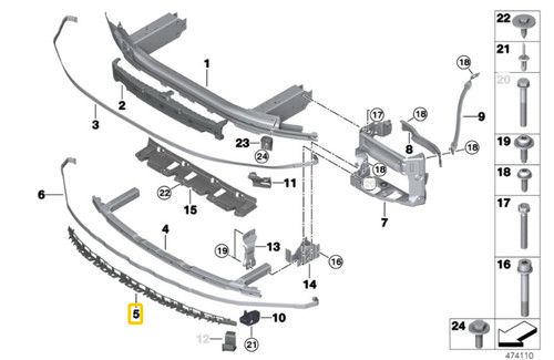 Bmw g30 frontstoßstange - g30,