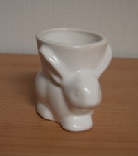 Eierbecher auf Hase Keramik weiß