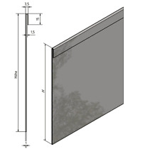 8er Sparset Rasenkante Falz Beeteinfassung 160 und 220mm aus Edelstahl rostfrei