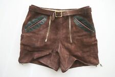 Eichenlaub Doppelzipp kurze Fri-Klu Pfadfinder Lederhose leicht speckig Gr.50