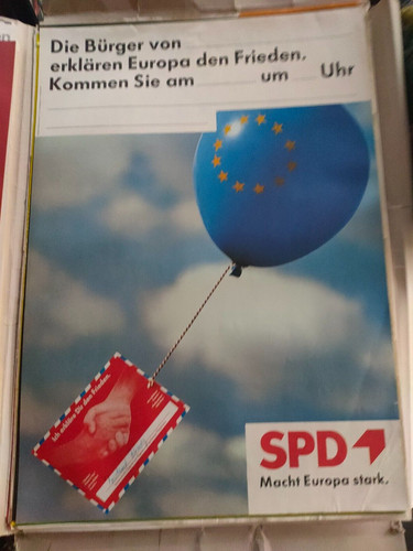 Plakat spd macht - spd, europa