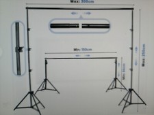 NEEWER Hintergrundhalter 2,5X3m max. Studio Ständer Gebraucht Unvollständigt.