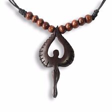 Halskette Anhänger Engel Holz