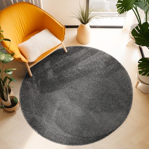 Kurzflor teppich rund - kurzflor,