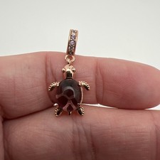 Lila Schildkröte Charm s925