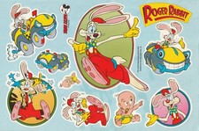 ✪ MICKY MAUS MAGAZIN Roger Rabbit, Ehapa/Disney STICKER/AUFKLEBER-BOGEN