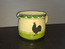 Zeller Keramik Hahn und Henne Milchkrug Milchtopf Topf Kanne, 1l, Gross, 13,5 cm