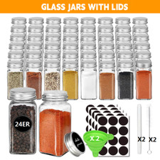24er Set Vorratsgläser mit