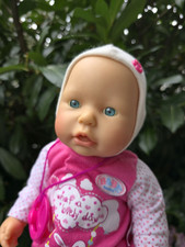 Zapf Puppe Baby Chou Chou 36 cm Babypuppe 2000 mit Zapf Puppenkleidung in pink