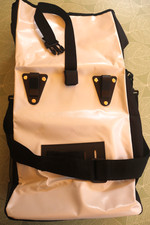 FISCHER Gepäckträger-, Kurier- Fahrradtasche ca. 17-18 Liter wasserfest weiß