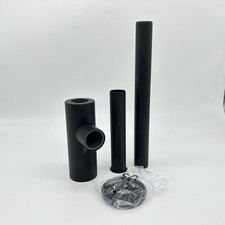 KIRCHHOFF Design Siphon, Matt Schwarzer Abfluss, Ablaufgarnitur für Waschbecken 