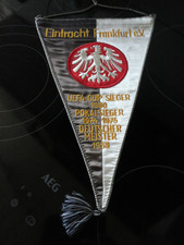 Wimpel pennant Fanion Banderin Eintracht Frankfurt gestickt Fussball 22x35cm