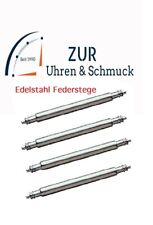 4x Federstege 22mm Federstifte Uhrenstifte Edelstahl für Uhrenarmband Neu Ø1,8mm